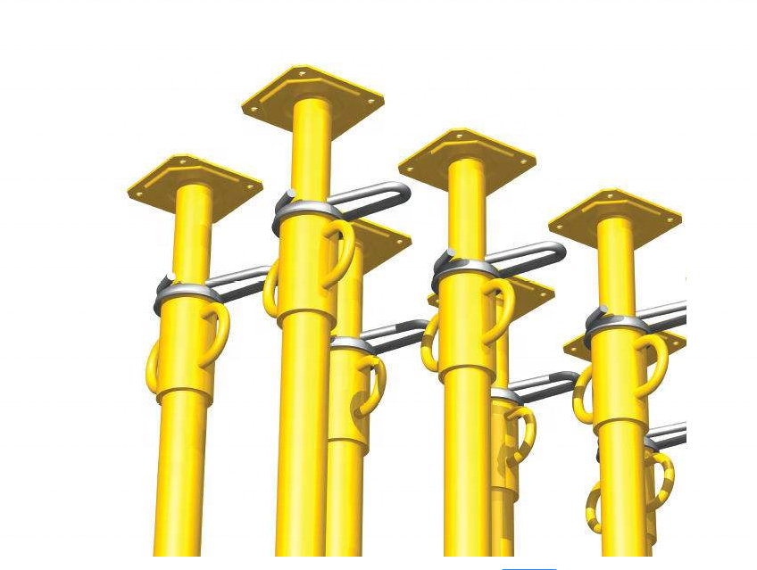 Light Heavy Duty Shoring Adjustable Push Pull Post Telescopic Steel Prop Scaffolding