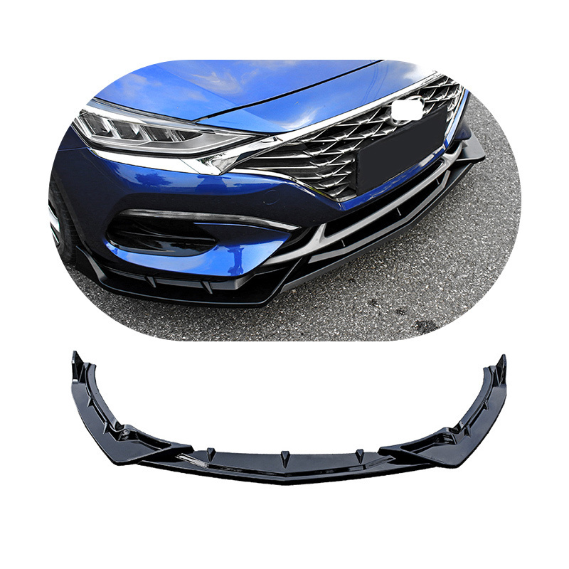 Car Body Kit Adjustable  Universal Bright and Matte Black Front Bumper Lip For Hyundai Fiesta