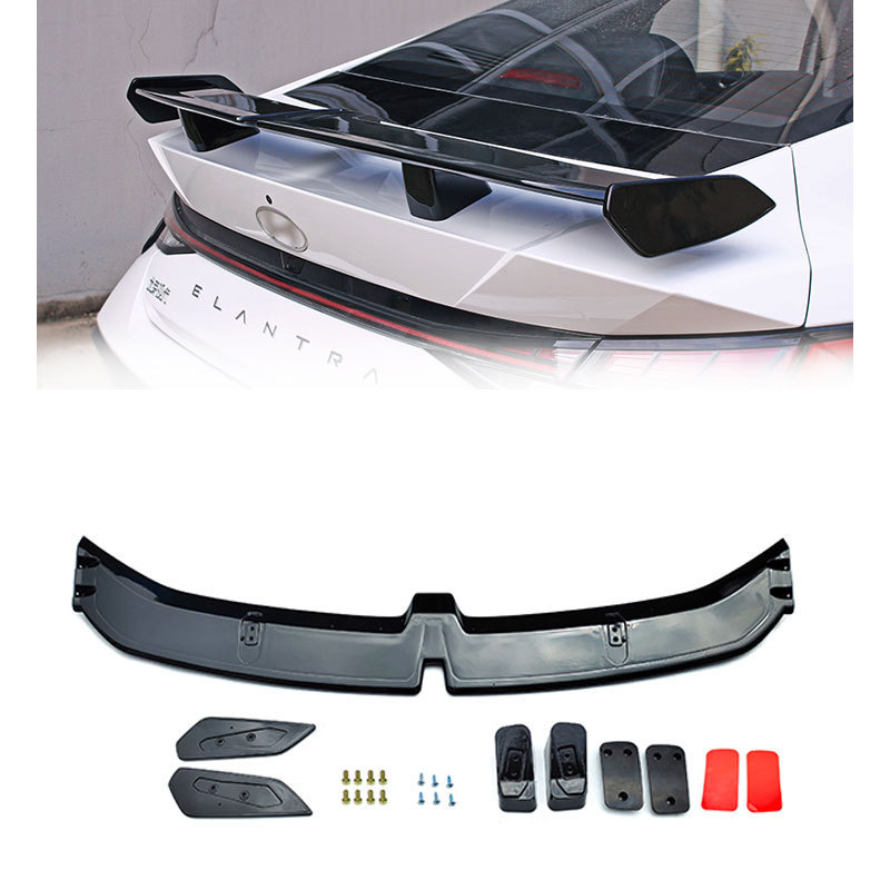 2023 New design Carbon Fiber Car Rear Spoiler For Hyundai Car Roof Wing Lip For Elantra PRO style