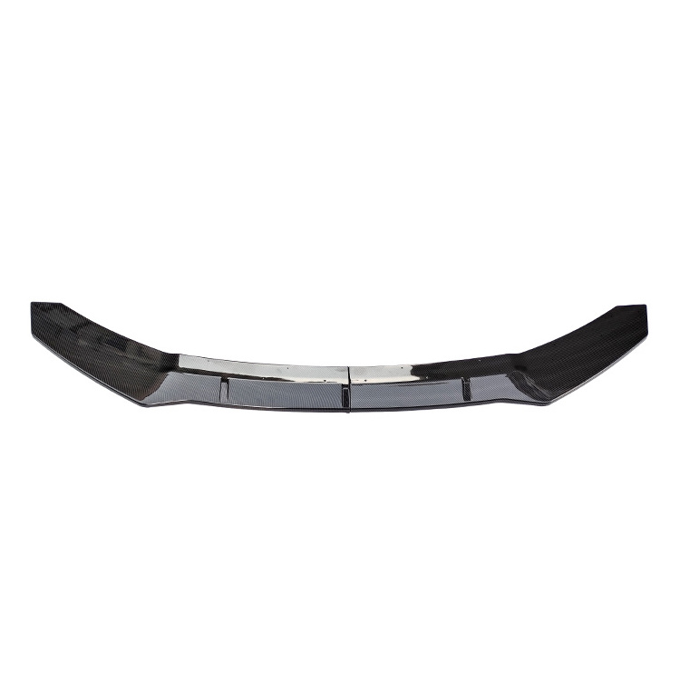 16-21 H onda Civ ic 10th generation carbon fiber pattern 2-piece front bumper splitter spoiler lip exterior kit