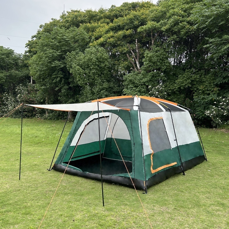 Tienda De Campana Customize 6 8 10 12 Person Green Glamping Luxury Large Big Family Outdoor Camping Tent for Factory Wholesale