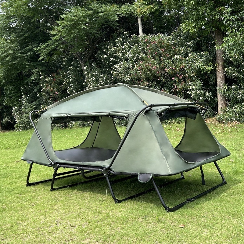 OEM ODM Tenda De Cama De Acampamento Oxford Waterproof Portable Outdoor Off Ground Camping Fishing Bed Cot Tent For Sleeping