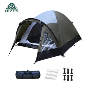 Tienda De Campana Custom Logo Color Army Green Portable Waterproof Beach 1 2 Persons Outdoor Camping Tents For Sale