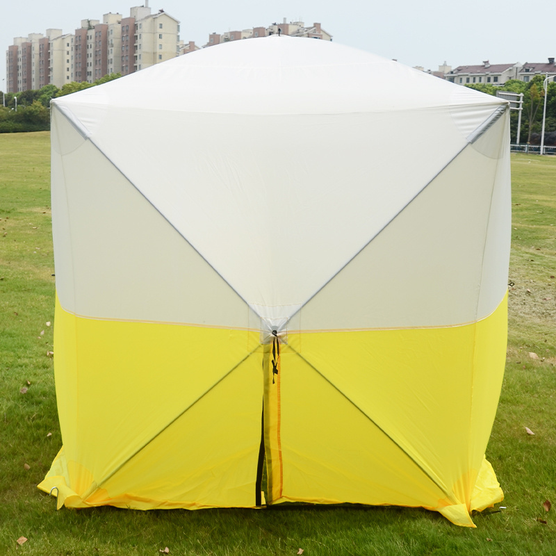 custom logo color 2 Person portable Square shelter hiking camping Automatic Pop Up ICE Fishing tent