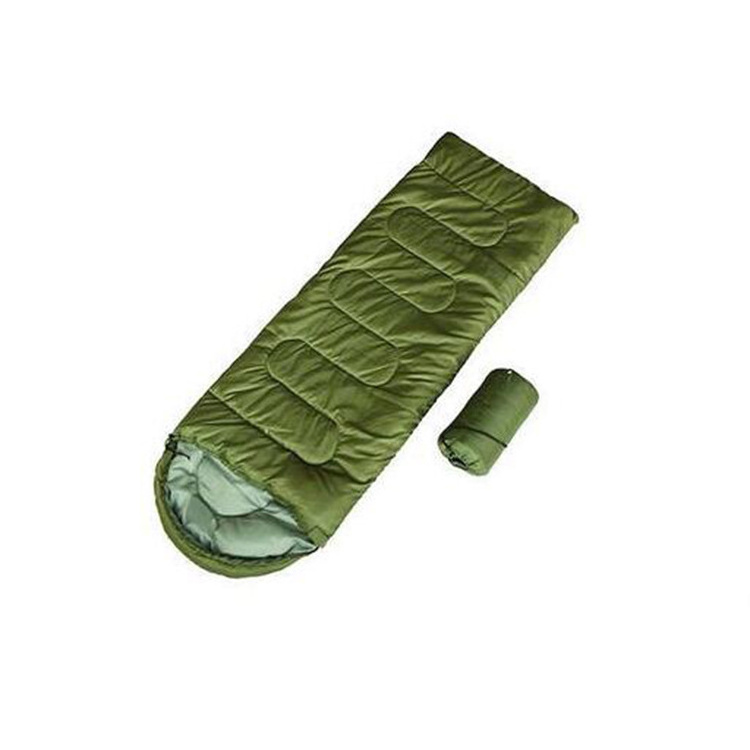 Factory Wholesale Winter Warm Outdoor Camping Grey Blue Coloured Adult Envelope Sleeping Bag