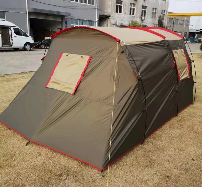 Wholesale Custom Made Tente Chapiteau Outdoor Waterproof 6-8 Person Big Outdoor Camping Family Tunnel Tent For Travelling