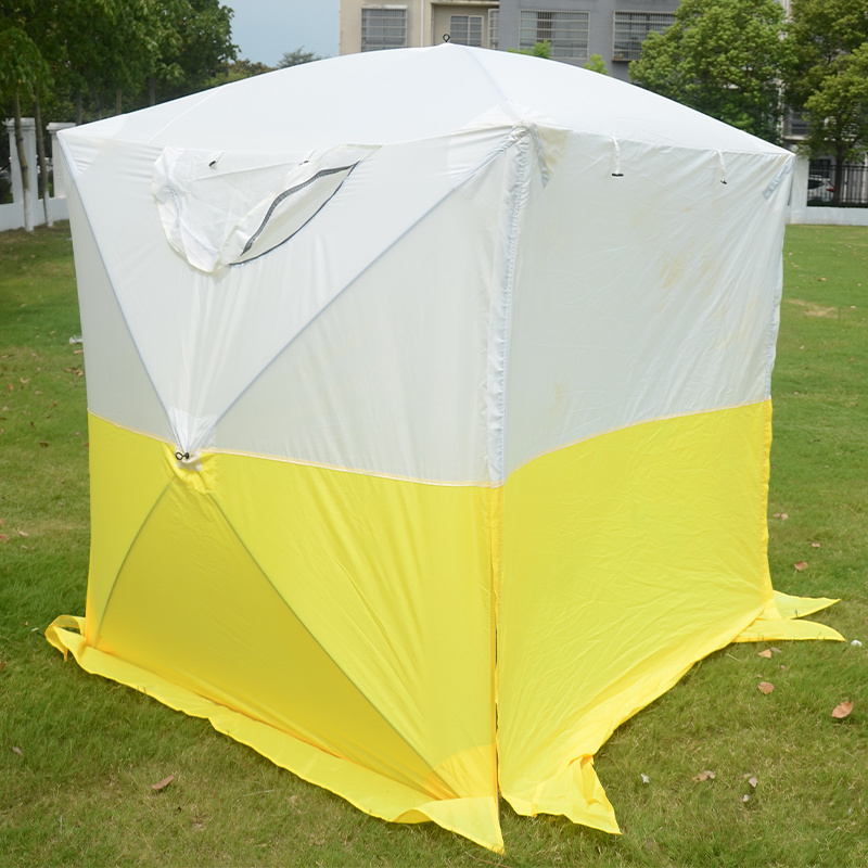 custom logo color 2 Person portable Square shelter hiking camping Automatic Pop Up ICE Fishing tent