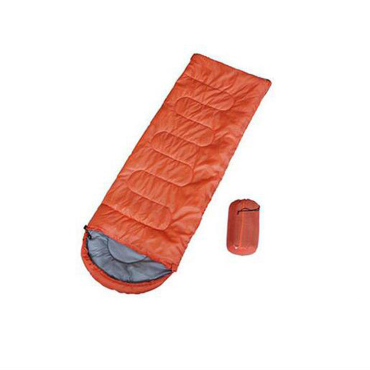 Factory Wholesale Winter Warm Outdoor Camping Grey Blue Coloured Adult Envelope Sleeping Bag