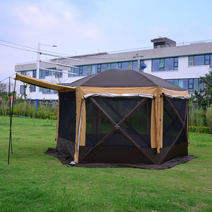 Manufacturers Wholesale Cheap High Quality Windproof Family Outdoor Foldable Hexagonal Yurt Tent For Camping