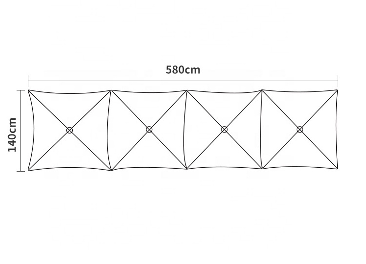 OEM customized Beach Waterproof Hiking Pvc windscreen Oxford Folding Camping Windbreaks for Outdoor Travel