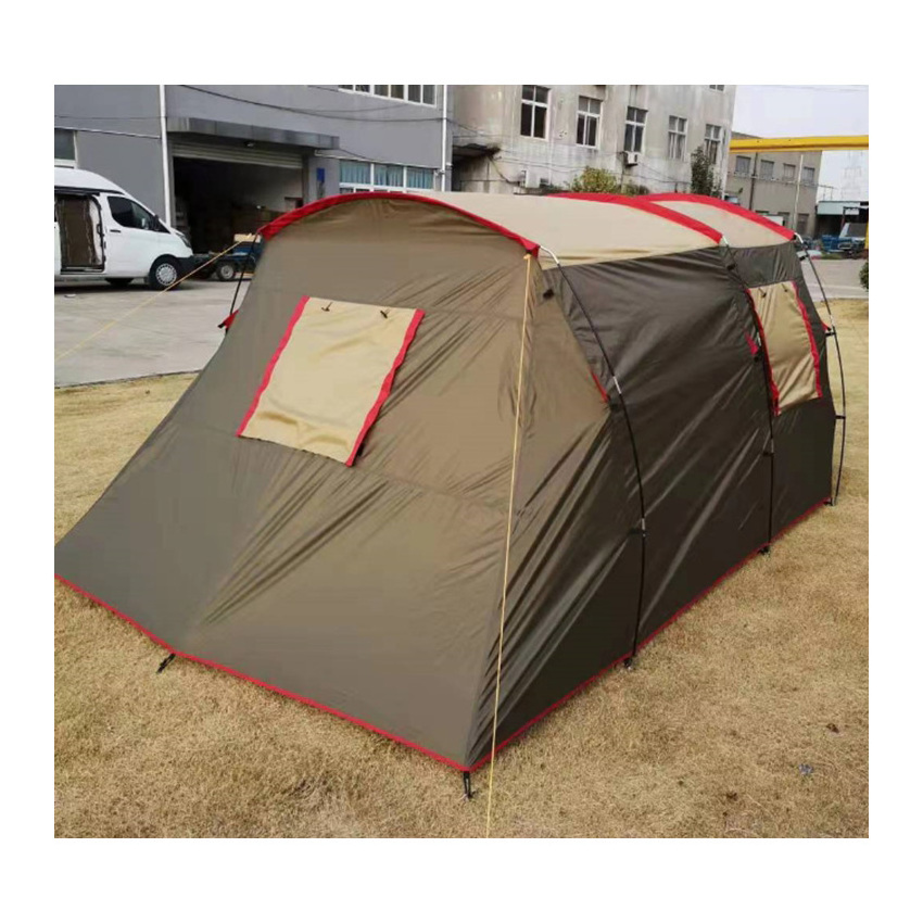 Wholesale Custom Made Tente Chapiteau Outdoor Waterproof 6-8 Person Big Outdoor Camping Family Tunnel Tent For Travelling