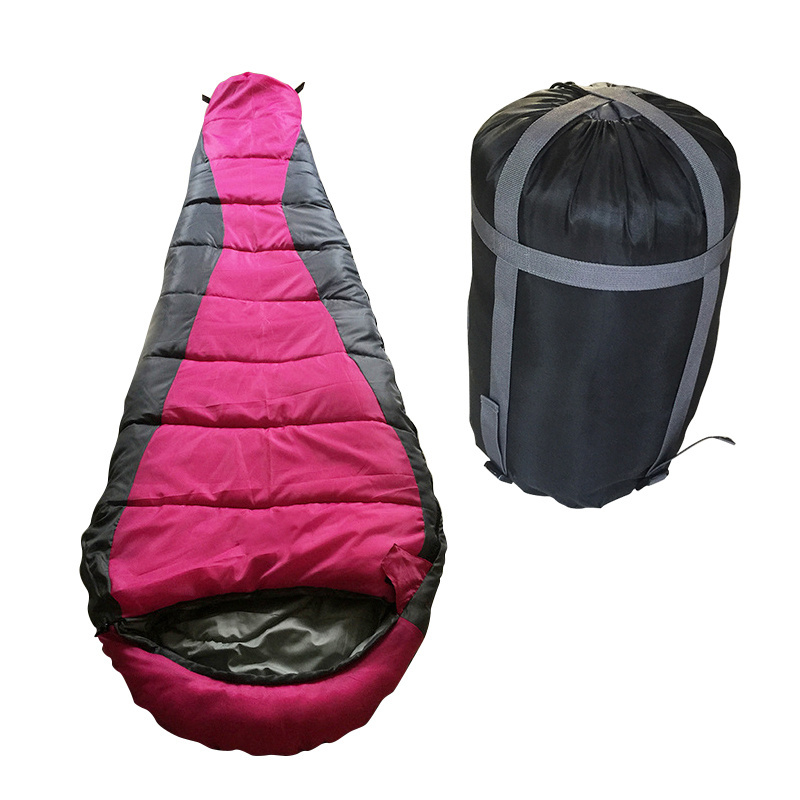 Factory Supply Camping Essentials Cold Weather Sleeping Bag Camping Polyester Waterproof Sleeping Bag