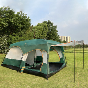 Tienda De Campana Customize 6 8 10 12 Person Green Glamping Luxury Large Big Family Outdoor Camping Tent for Factory Wholesale