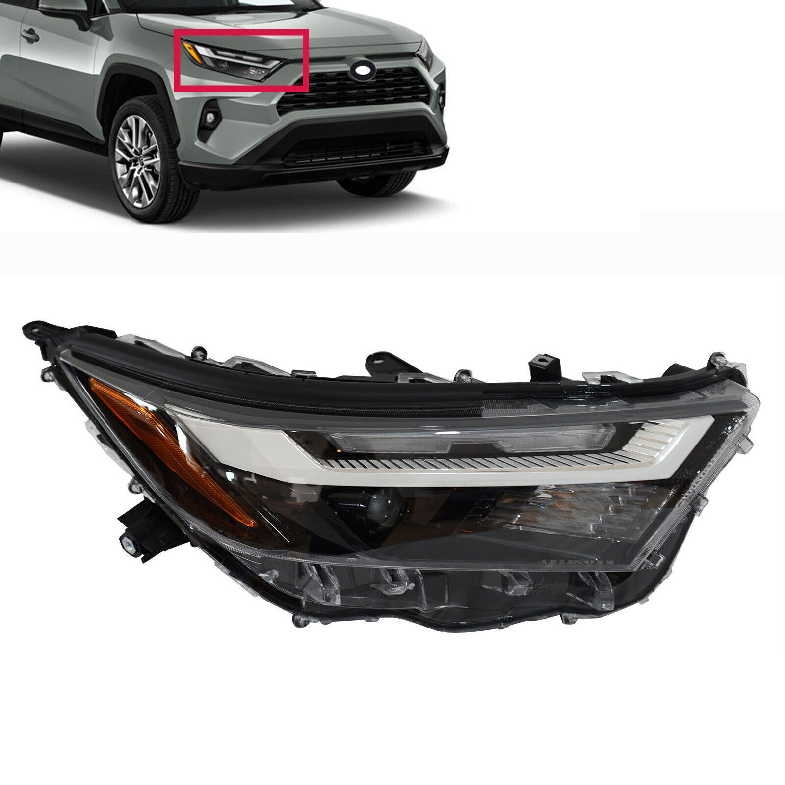 Factory Direct Price Car Body System For Toyota 2021 2022 2023 rav4 headlight XLE OEM 81150-42D80 LED Headlamps Without Bulbs