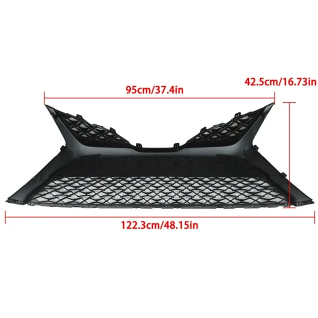 auto accessories for 2018 2019 2020 Toyota camry grille SE XSE front bumper lower grille assembly mesh grill glossy black