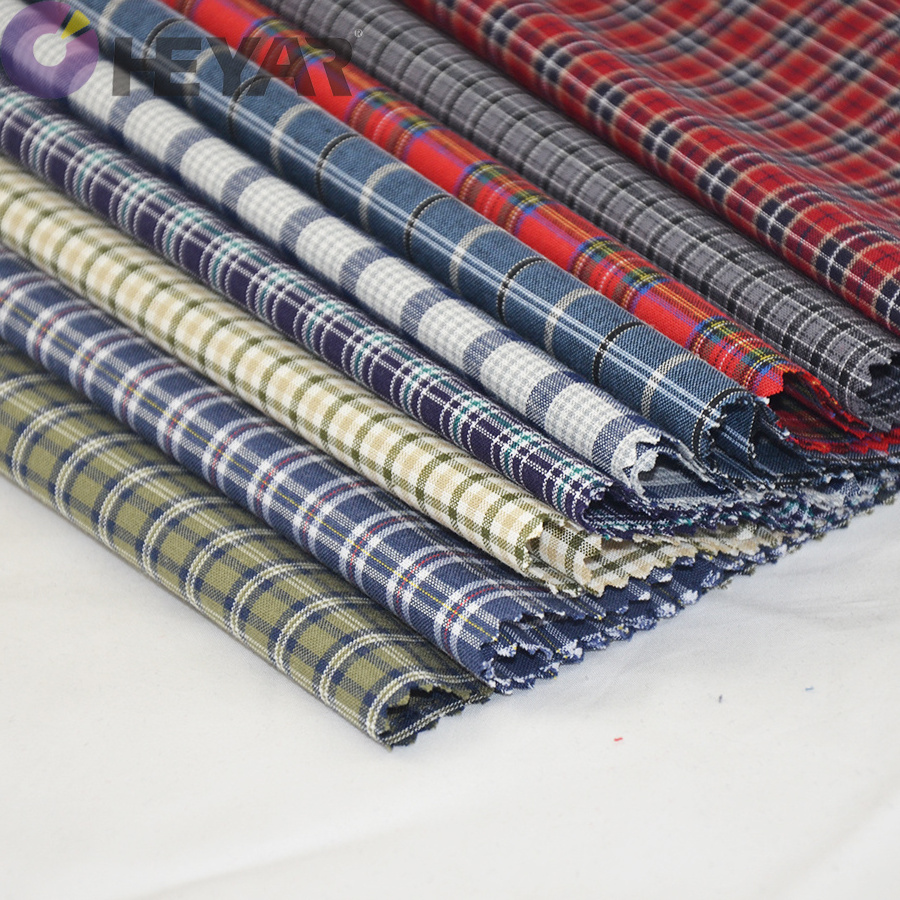 jiangsu check strip woven kids soft flannel yarn dyed plaid design 100% cotton school uniform fabric for shirt