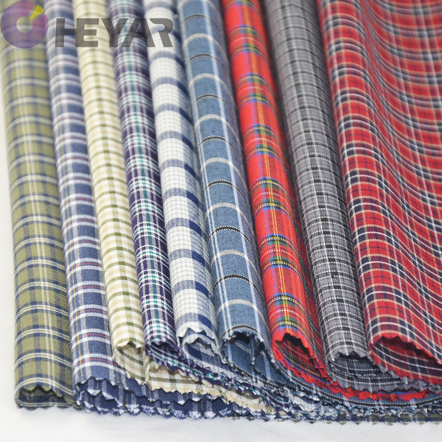 jiangsu check strip woven kids soft flannel yarn dyed plaid design 100% cotton school uniform fabric for shirt