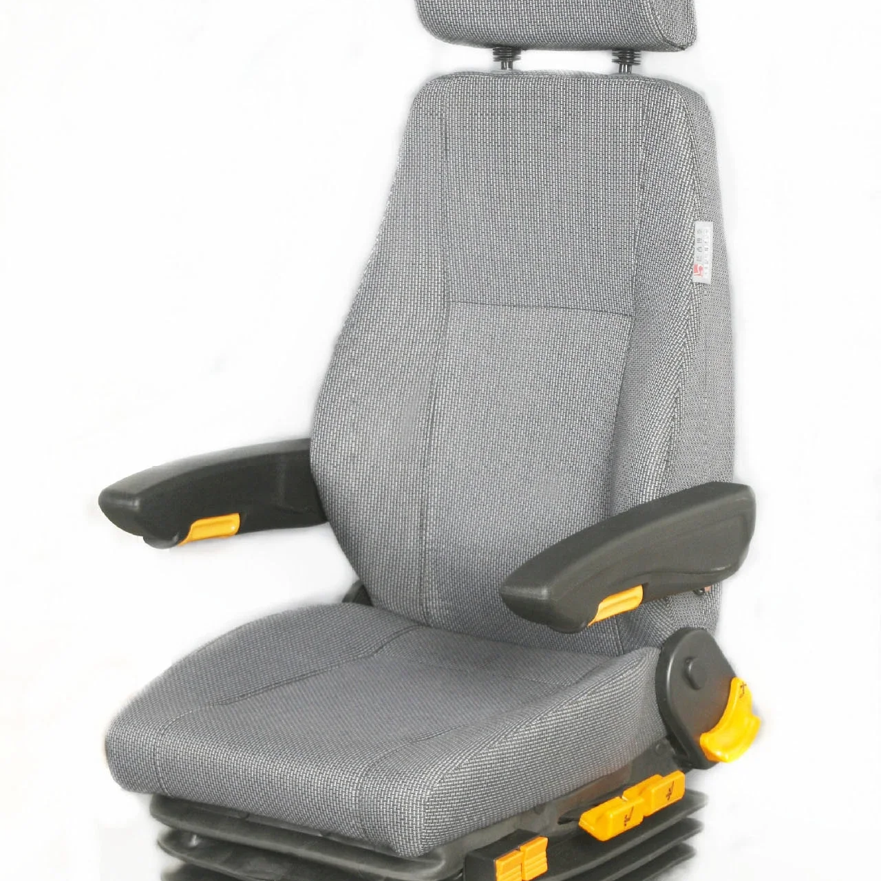 High Quality Tractor Grader Driver Seat with Angle Adjustable Armrest for Cruise Freighter Heavy Machinery