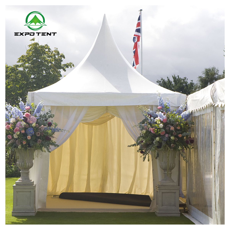 Outdoor waterproof aluminum marquee tent 5x5m 6x6 10x10 20x20 chinese Outdoor frame Spire tent for wedding sale