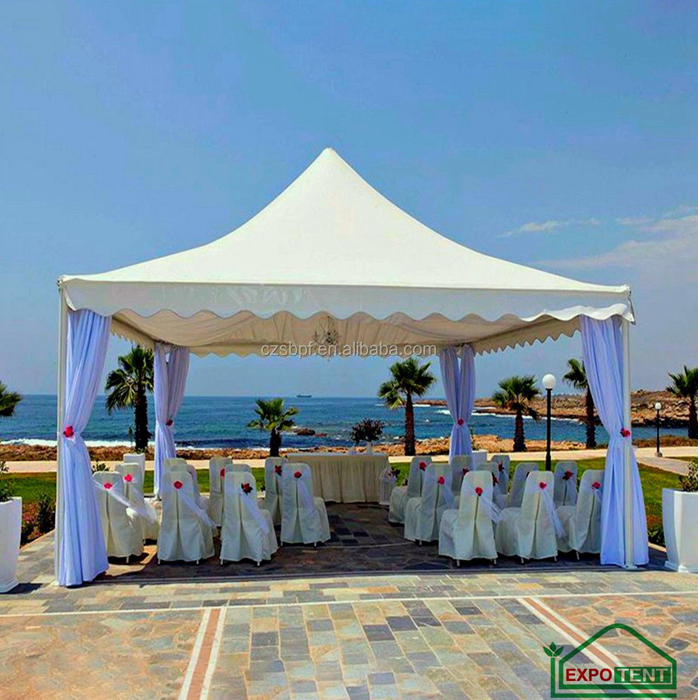 White Luxury Large Custom 10*10 Pagoda Tent Marquee Tent For Outdoor Events Wedding Party