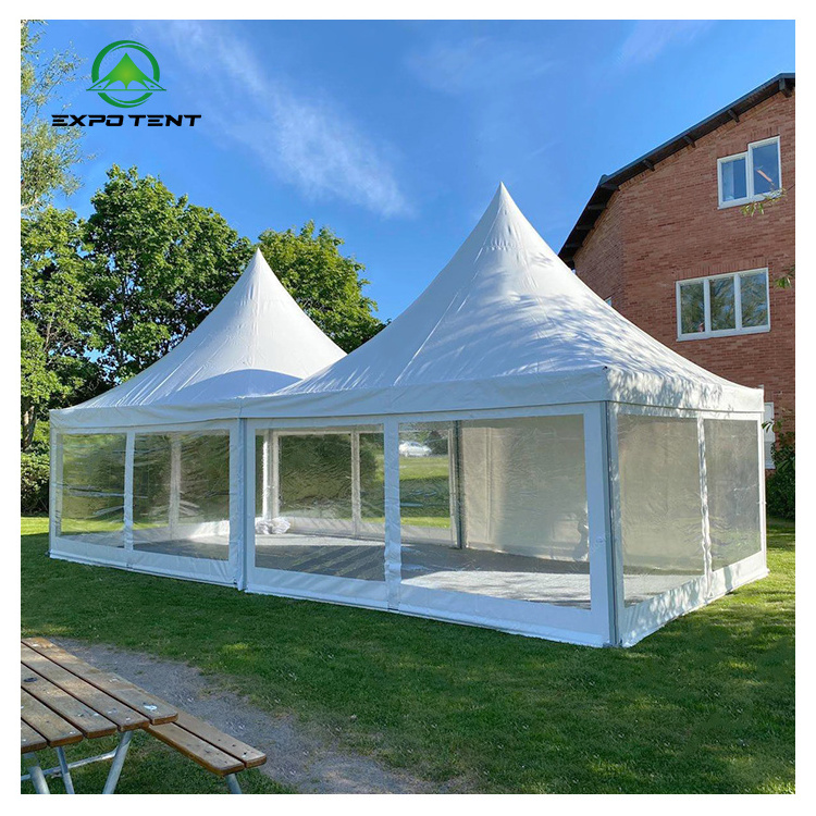 Outdoor waterproof aluminum Spire marquee tent 4x4m 5x5 6x6 10x10 chinese gazebo event wedding party tent