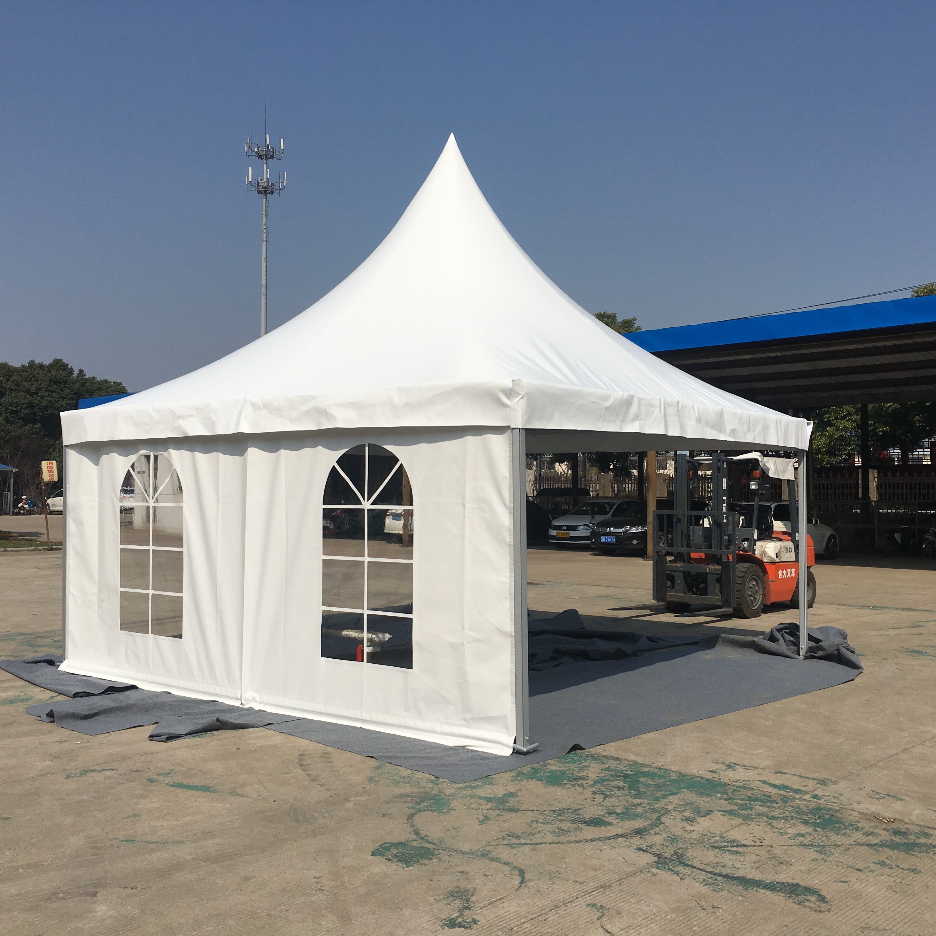 Custom Ridge Tent aluminium Alloys Flexible Pole B1 grade Fire resistance White Big outdoor circus tent For Sale , Arabic Tent C