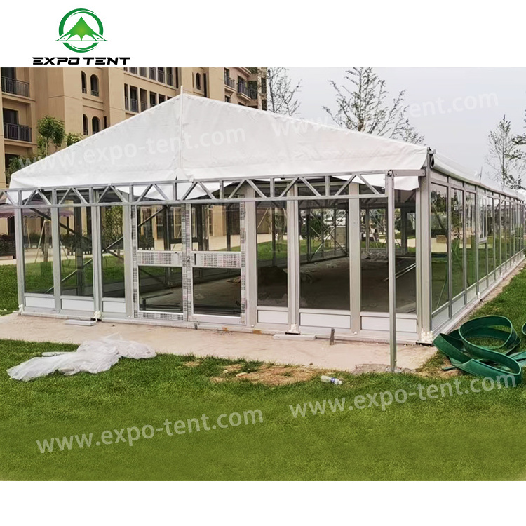 High Quality Luxury Large Marquee Roof Top Clear Aluminum Party Wedding Exhibition Tent