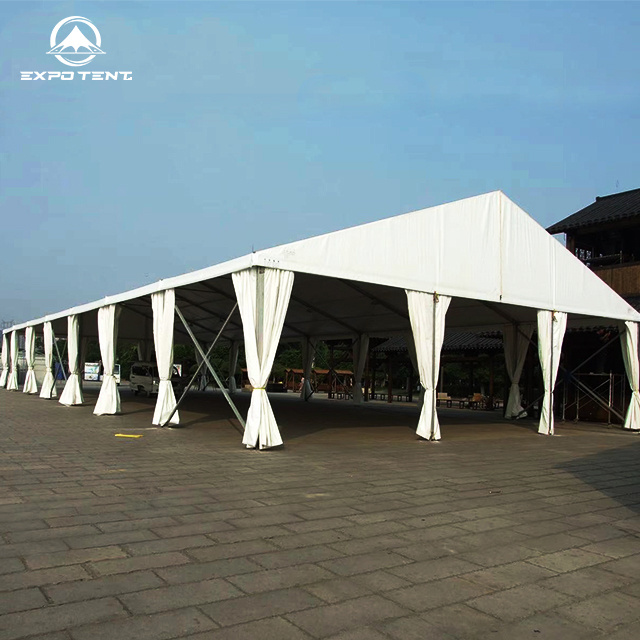 Custom Size Heavy Duty Cover B1 Grade Fireproof Aluminum Frame Industrial Storage Shelter Warehouse Frame Tents