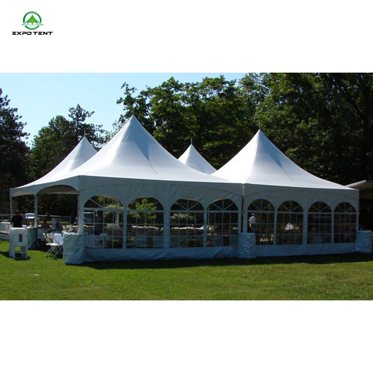 Marquee Gazebo Canopy Trade Show Tent Outdoor Tent Instant Custom Easy 10x10 15x15 Aluminium High Peak Tent 850g/m2 PVC Fabric