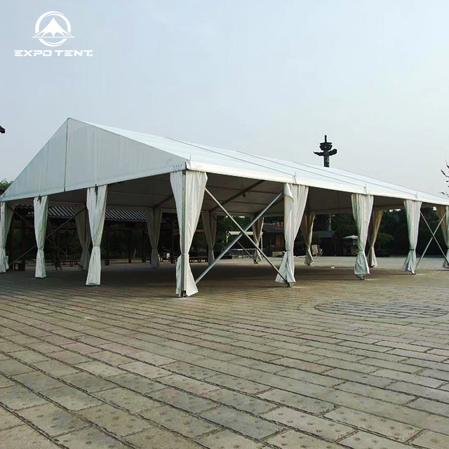 Custom Size Heavy Duty Cover B1 Grade Fireproof Aluminum Frame Industrial Storage Shelter Warehouse Frame Tents