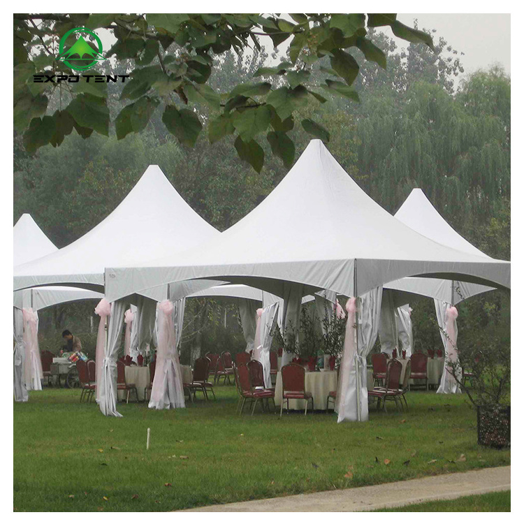 Luxury marquee party 3X3 4X4 5X5 10X10 Outdoor Canvas Spire tent with waterproof canopy