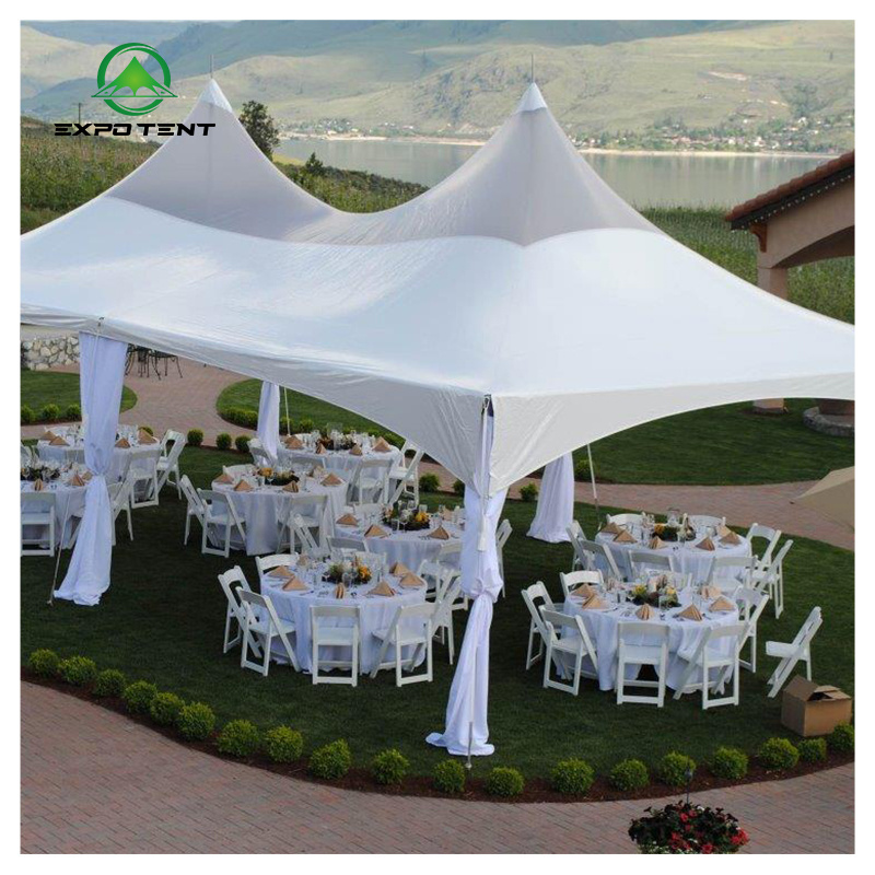 Outdoor waterproof aluminum marquee tent 5x5m 6x6 10x10 20x20 chinese Outdoor frame Spire tent for wedding sale