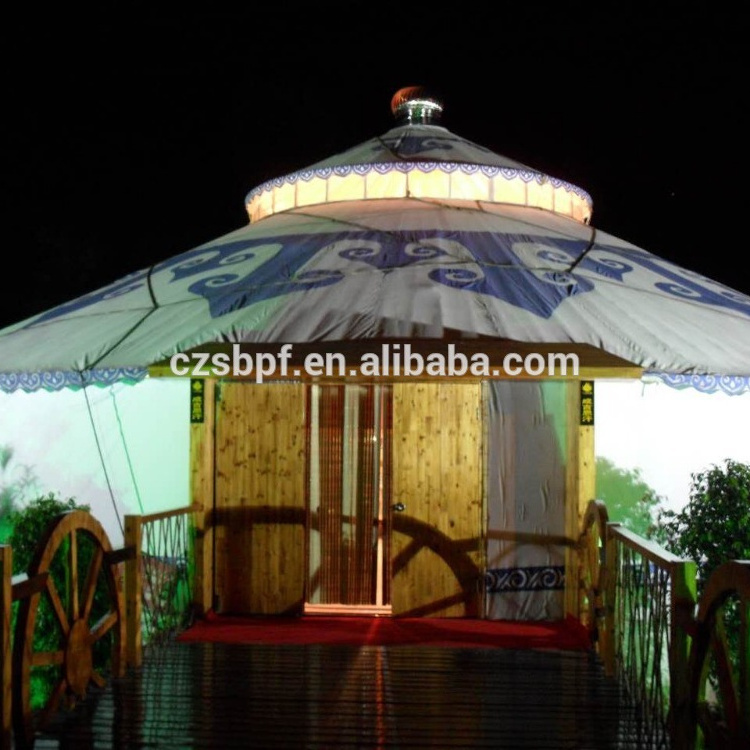 Customized Design Yurts For Sale Mongolian Camping Outdoor 12m Diameter Large Yurt