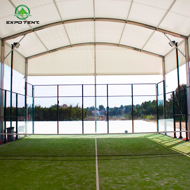 Padel court tent and tennis sports court tent cover