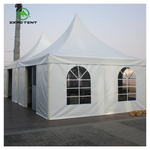 Outdoor waterproof aluminum marquee tent 5x5m 6x6 10x10 20x20 chinese Outdoor frame Spire tent for wedding sale