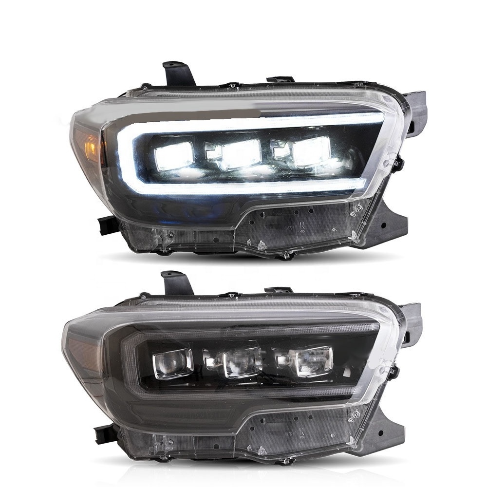 Off Road Car Parts Headlight Replacement Modified Front Light Assembly LED Driving Signal Head Lights For Tacoma