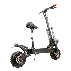 China 3000W 60v dual motor powerful two wheel 10 inch fat tire off road electric scooter for adults