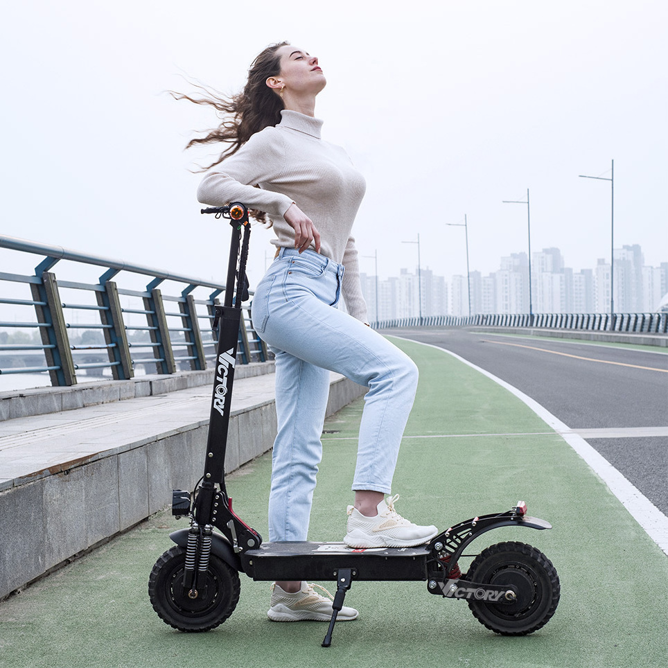 Newest Model Europe Warehouse Powerful Off Road 52V 20Ah 2400W  4000W Adult Dual Motor Foldable Dualtron Electric Scooter