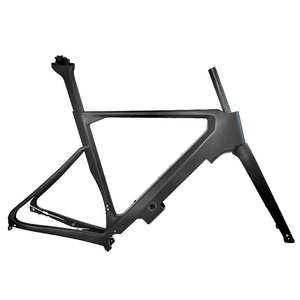 Victory Electric Bicycle Parts 700C Carbon Fiber FatTire Road E Bike Frame