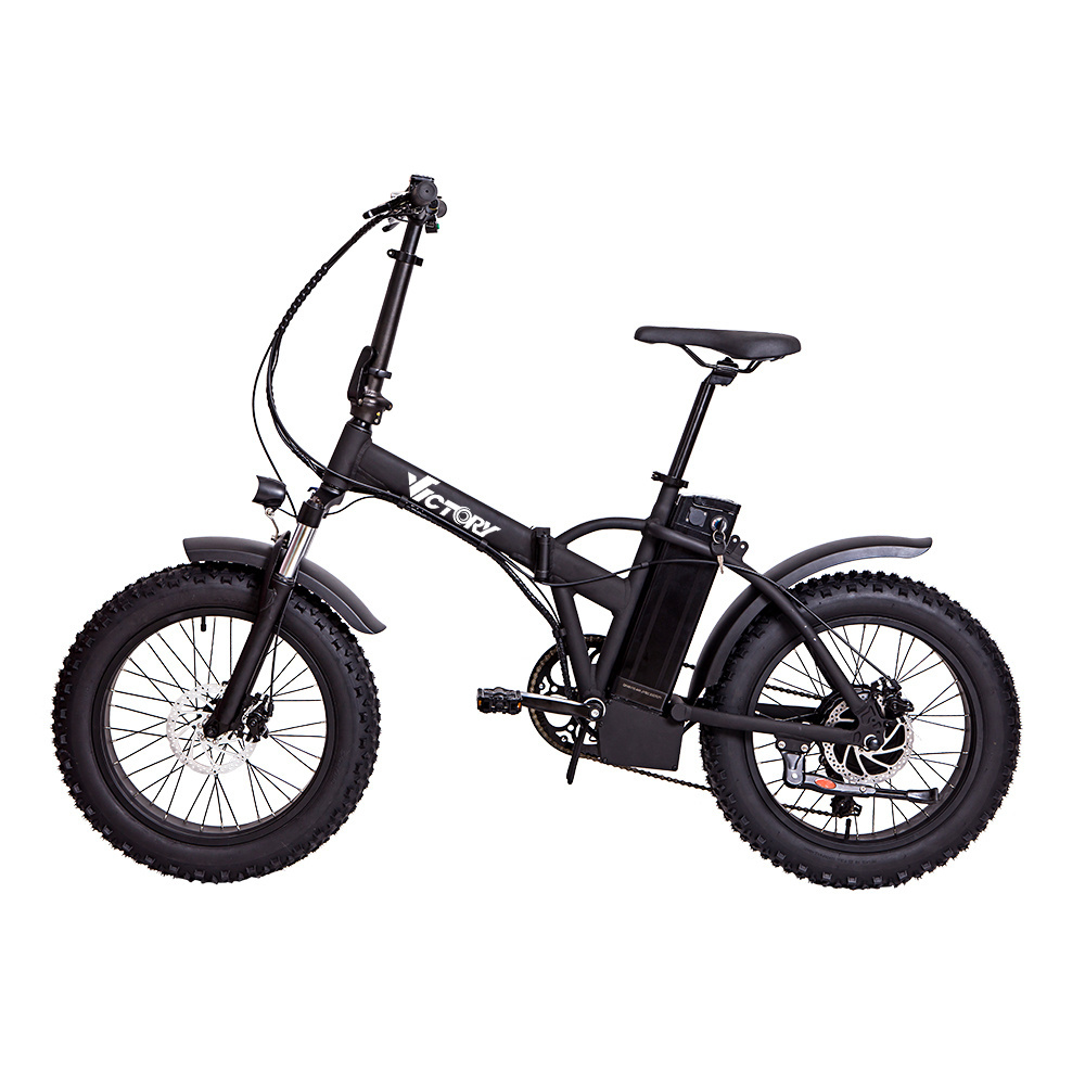 20 Inch Fat Tire Electric Bike Beach Cruiser 48V 500W rear Motor Fat Electric Bike