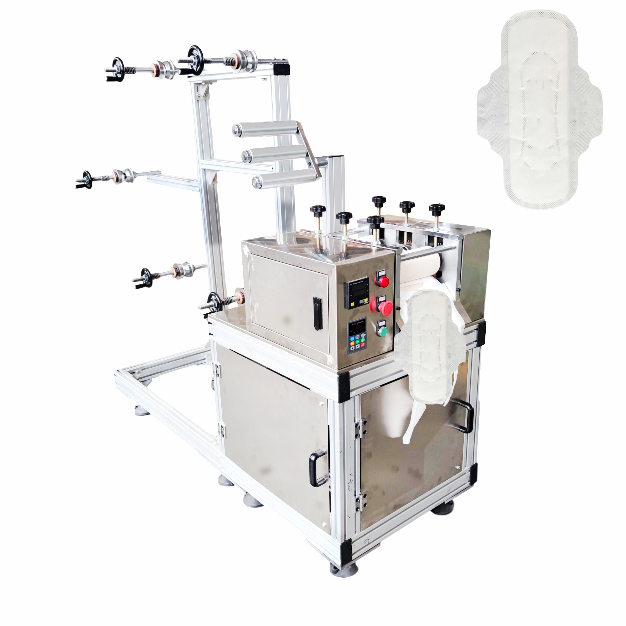 Manufacture China Low Cost Ultrasonic Sanitary Napkin Pad Making Machine For Napkin Producing