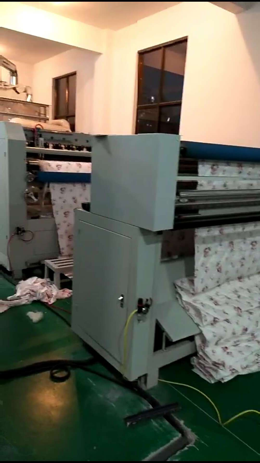 czsc high quality ultrasonic mattress  automatic quilting machine with cutting machine