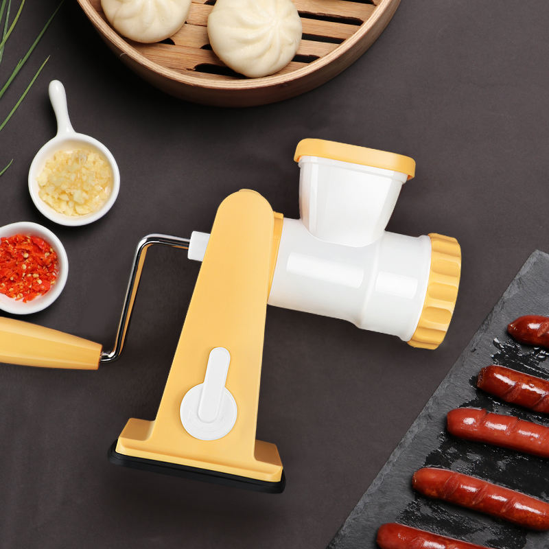 Shule Kitchen Hand Crank Manual Meat Grinder Household Manual Meat Mincer Grinder With Stainless Steel Blade