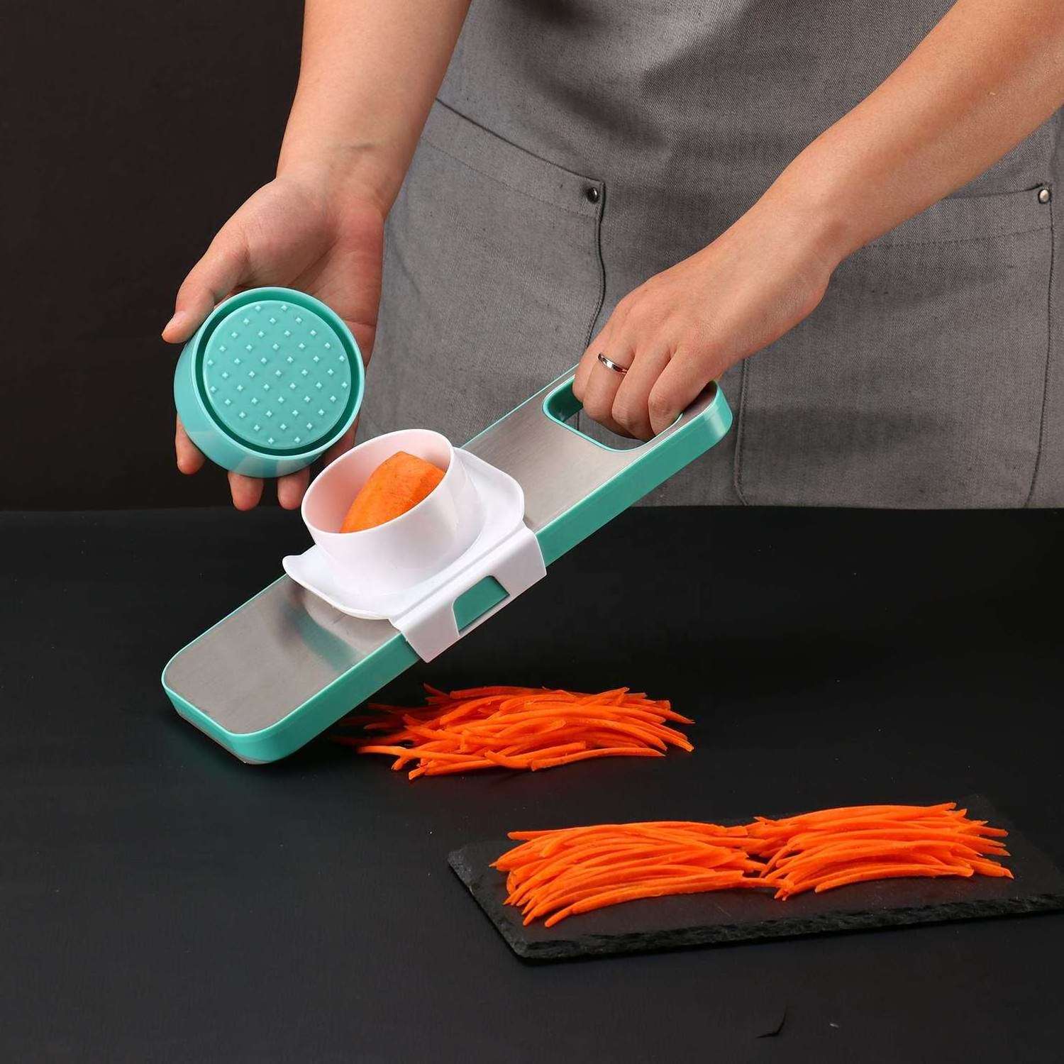 Shule multifunction manual Food Vegetable Cutter Adjustable Kitchen Grater Slicer Household Plastic Mandolin Vegetable Slicer