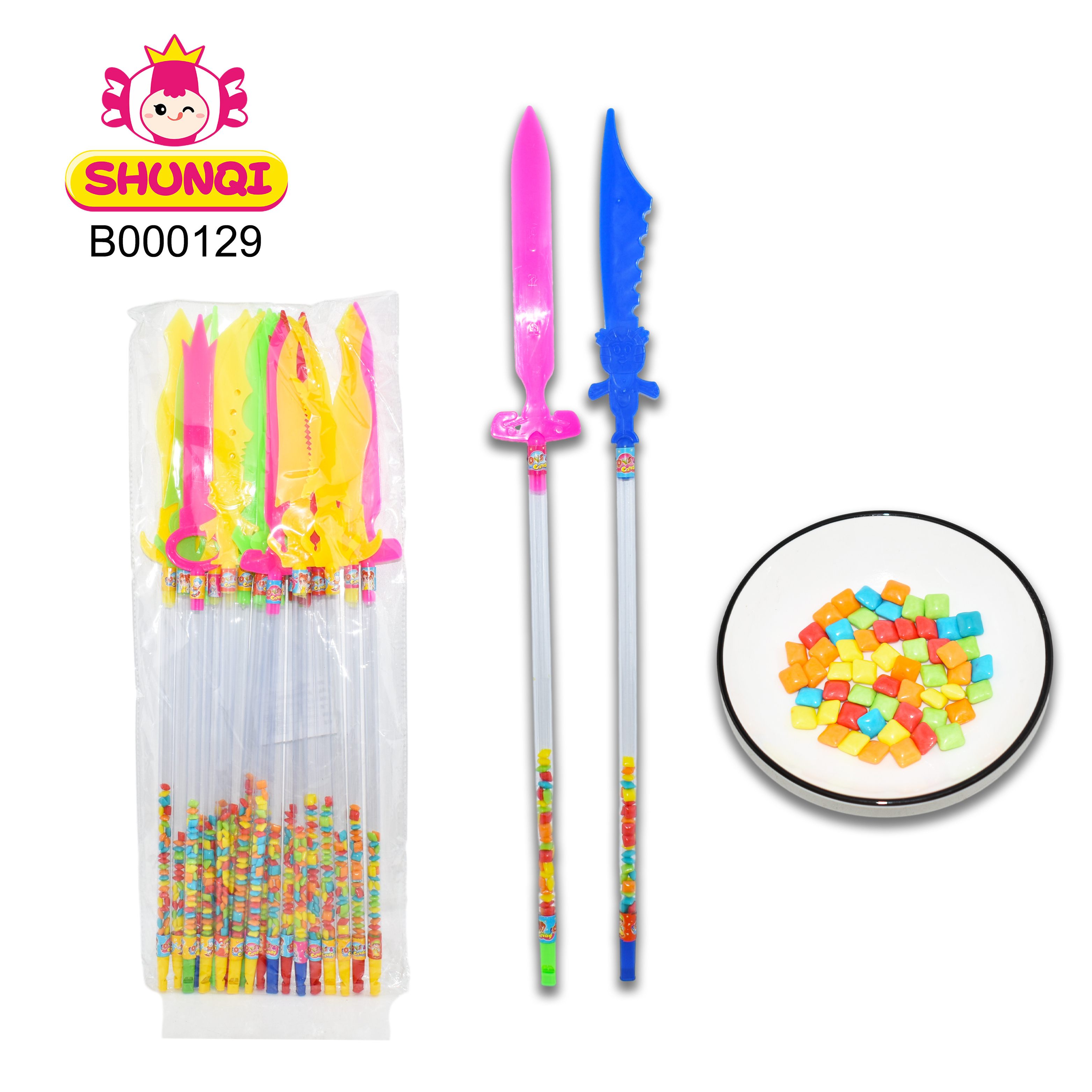 Toy candy Funny colorful cute Knife toy with good taste mixed fruit flavor sugar candy for kids