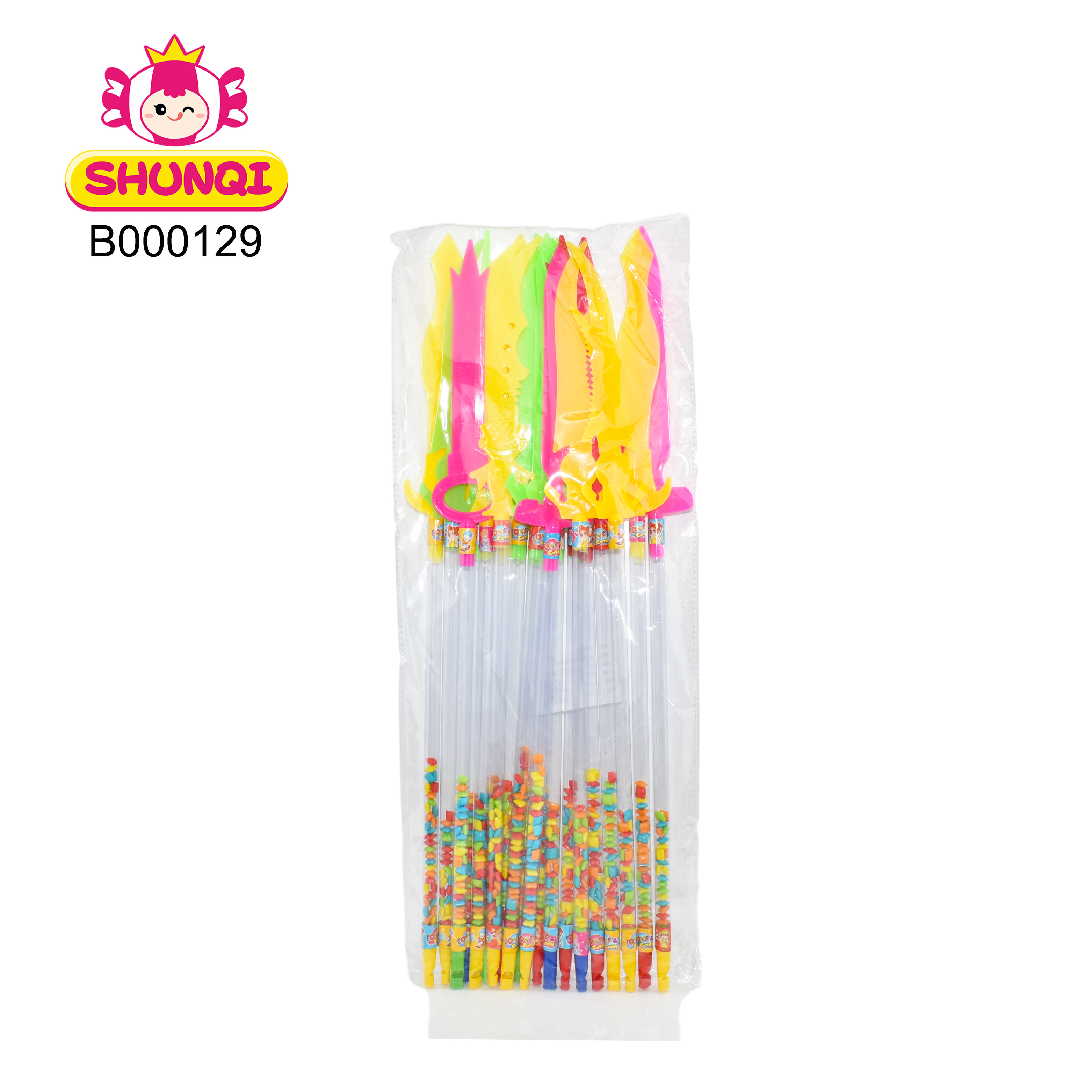 Toy candy Funny colorful cute Knife toy with good taste mixed fruit flavor sugar candy for kids