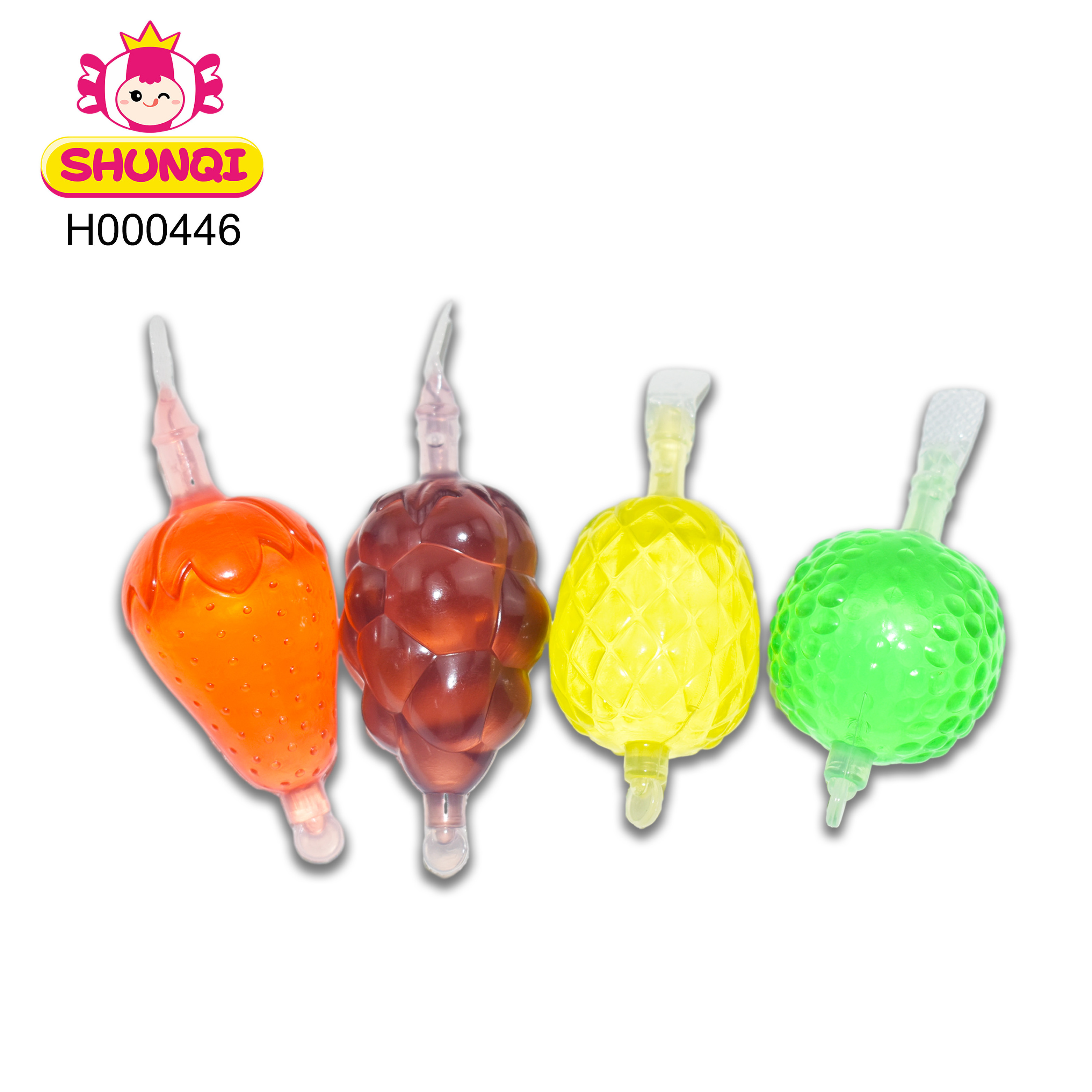 Good taste Hanging bottle jelly fruit shape fruity flavor jelly liquid candy in box pudding jelly for kids