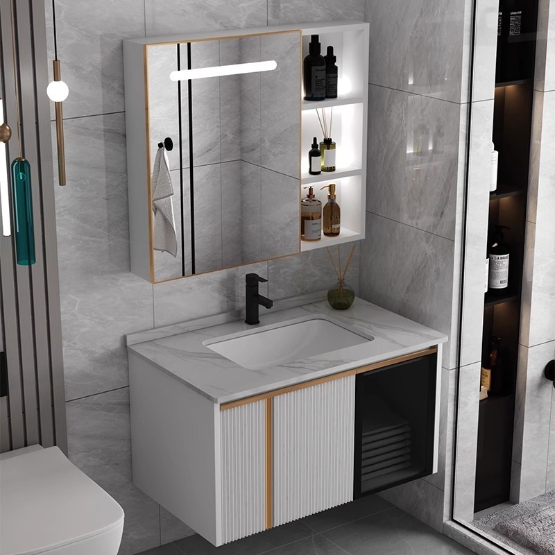 Small corner toilet cabinet space aluminium bathroom storage cabinet vanity with cheap price good quality,Floating Vanity