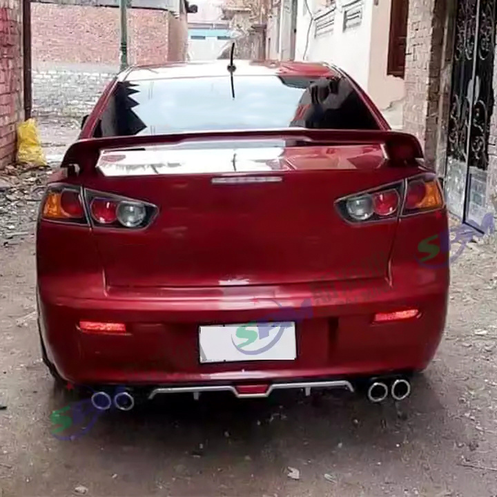 SPM Auto Parts Universal Rear Diffuser Rear Bumper Diffuser, Universal Protector Universal Rear Bumper Lip For All Car