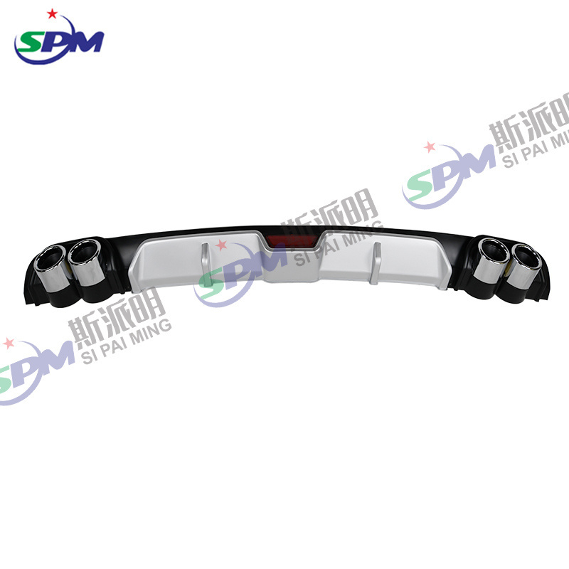 SPM Auto Parts Universal Rear Diffuser Rear Bumper Diffuser, Universal Protector Universal Rear Bumper Lip For All Car